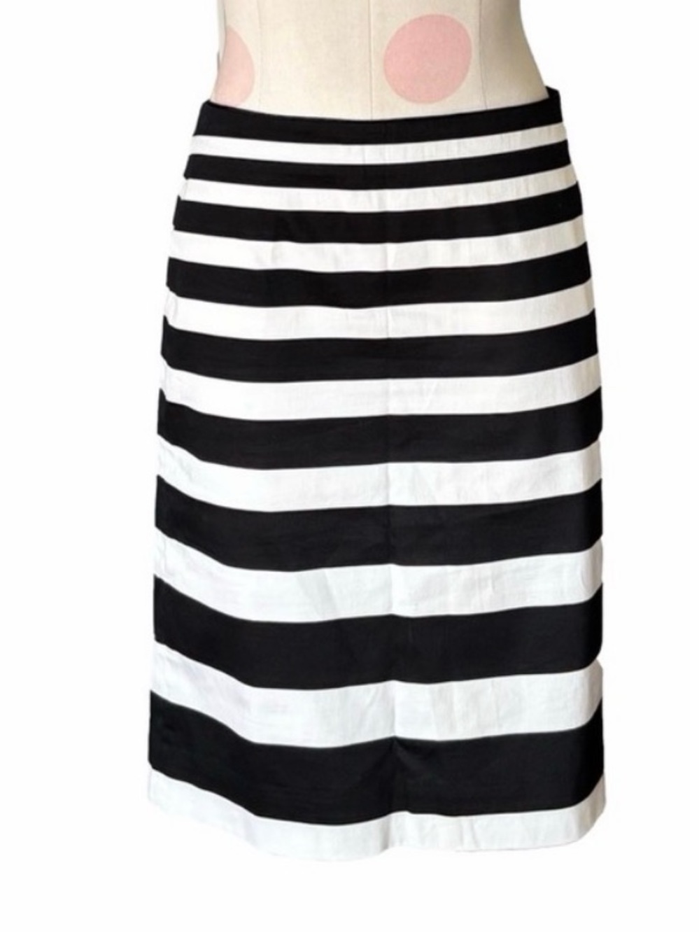 White House Black Market Black & White Striped Pencil Skirt Size 12